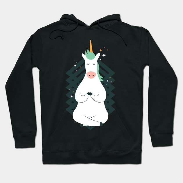 UNICORN YOGA POSE funny workout Hoodie by Midoart